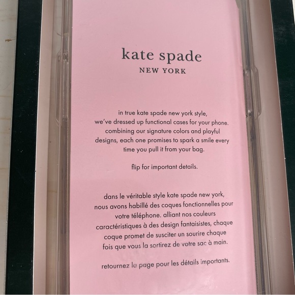 Kate Spade Clear Floral Case iPhone 13 Pro - Picture 5 of 6